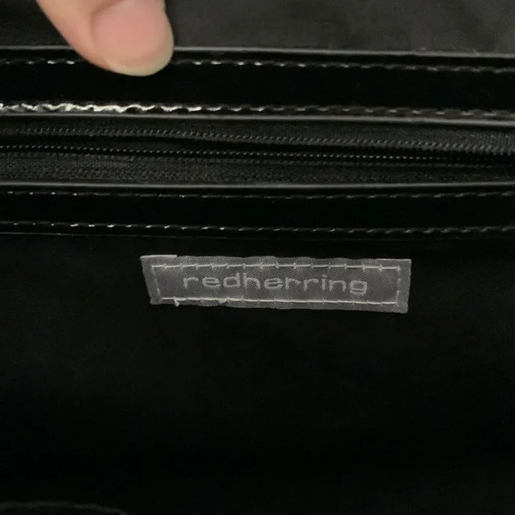 Black Tweed and Black Patent Bag - Picture 12 of 17